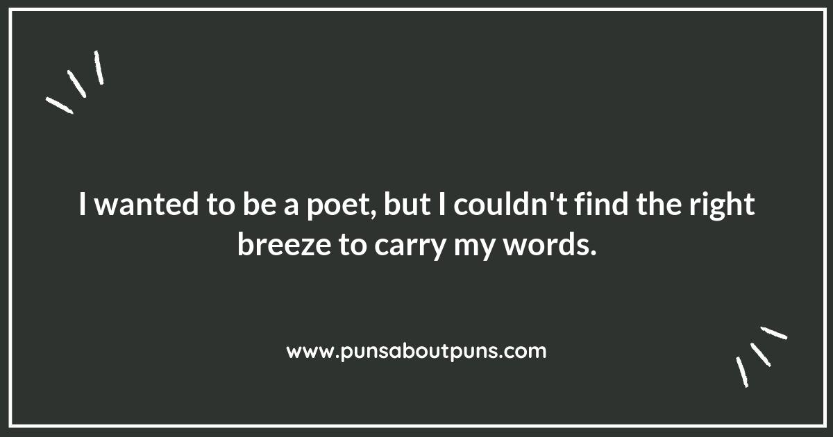 Breeze Puns for Poets: Adding a Whiff of Wit to Your Verses