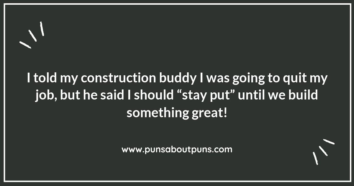 Building Blocks of Wit: Clever Construction Worker Puns to Share