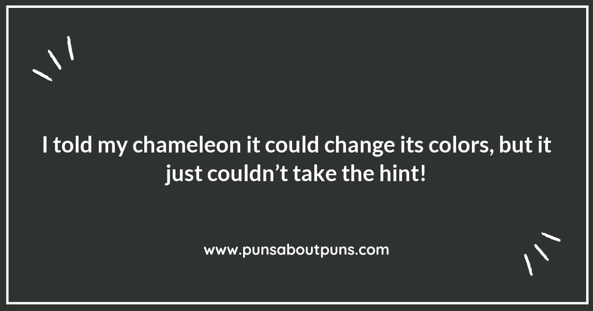 Chameleon Puns: Colorful Wordplay for Every Occasion