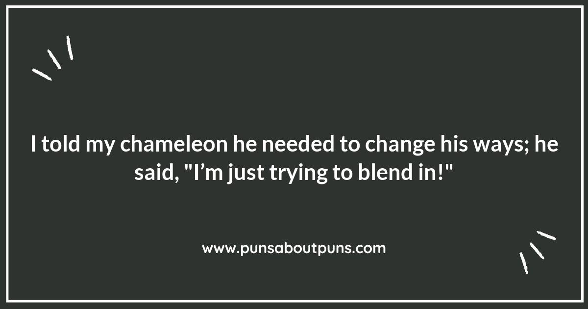 Chameleon Puns and Their Colorful Meanings