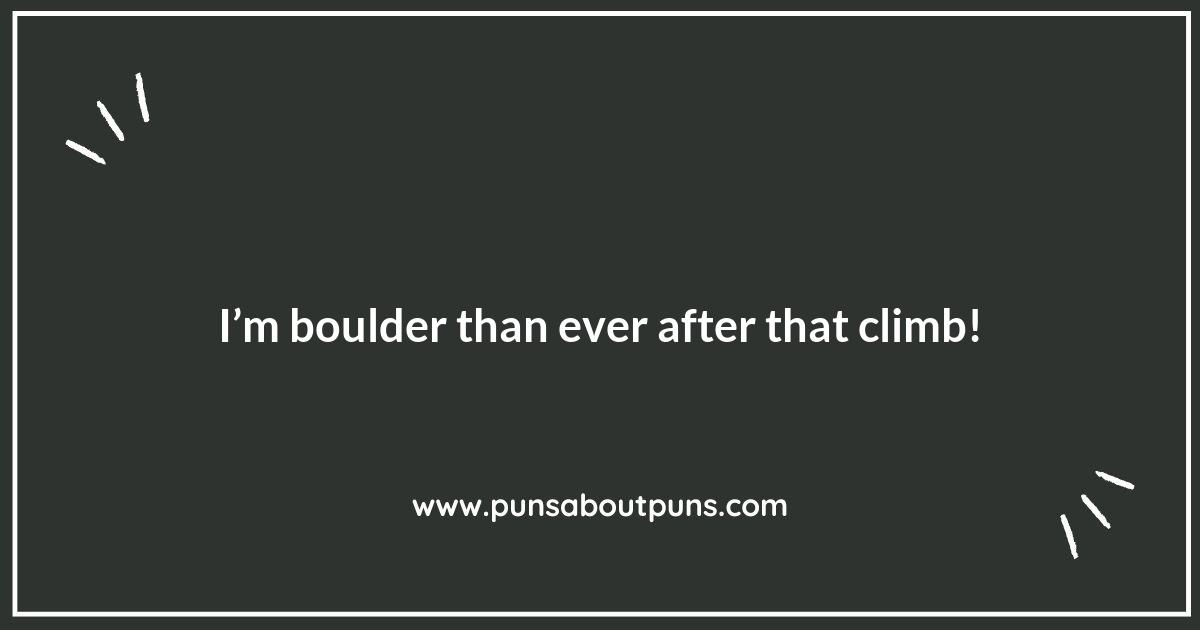 Climbing the Pun Ladder: Rock Climbing Humor