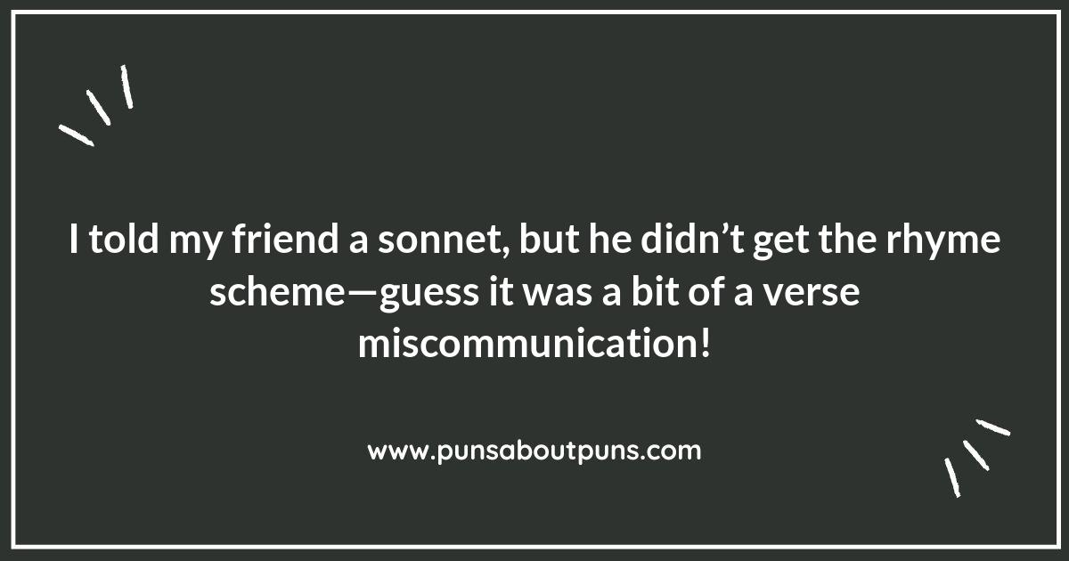 Epic Laughs: Grand Poetry Puns for Every Occasion