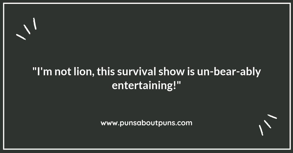 Laughing in the Face of Danger: Survival Shows and Their Puns