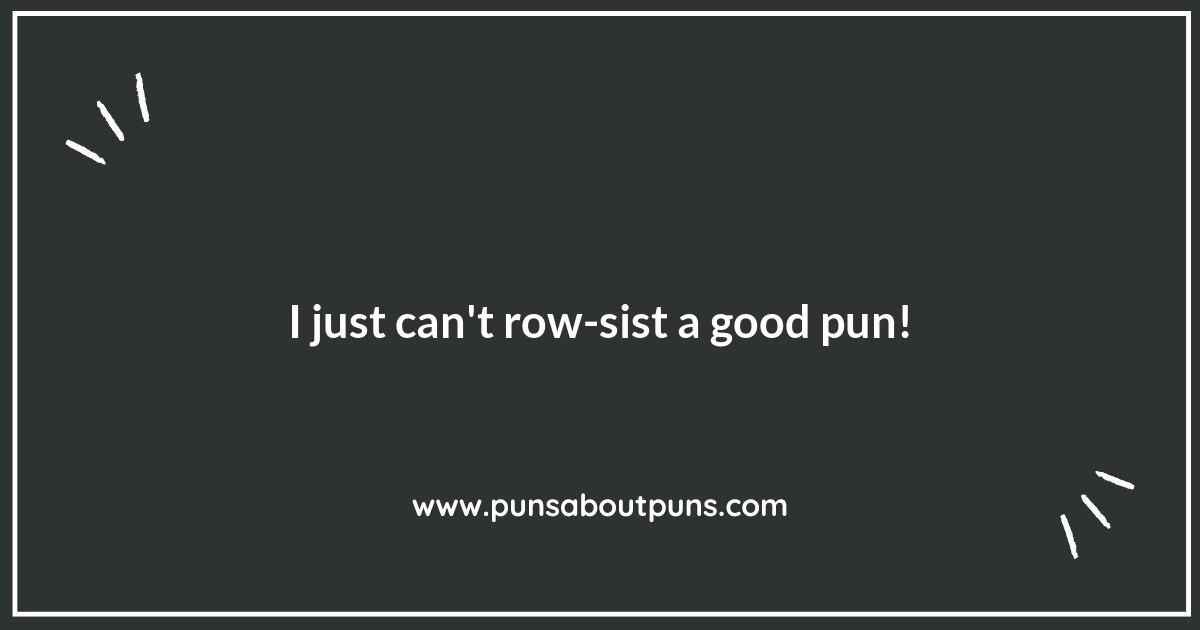 Paddle Your Way to Laughter: Rowing Puns That Won