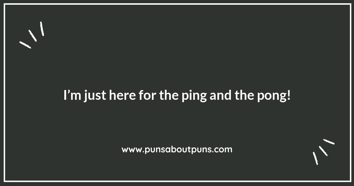 Rallying Up the Best Table Tennis Puns for Every Player