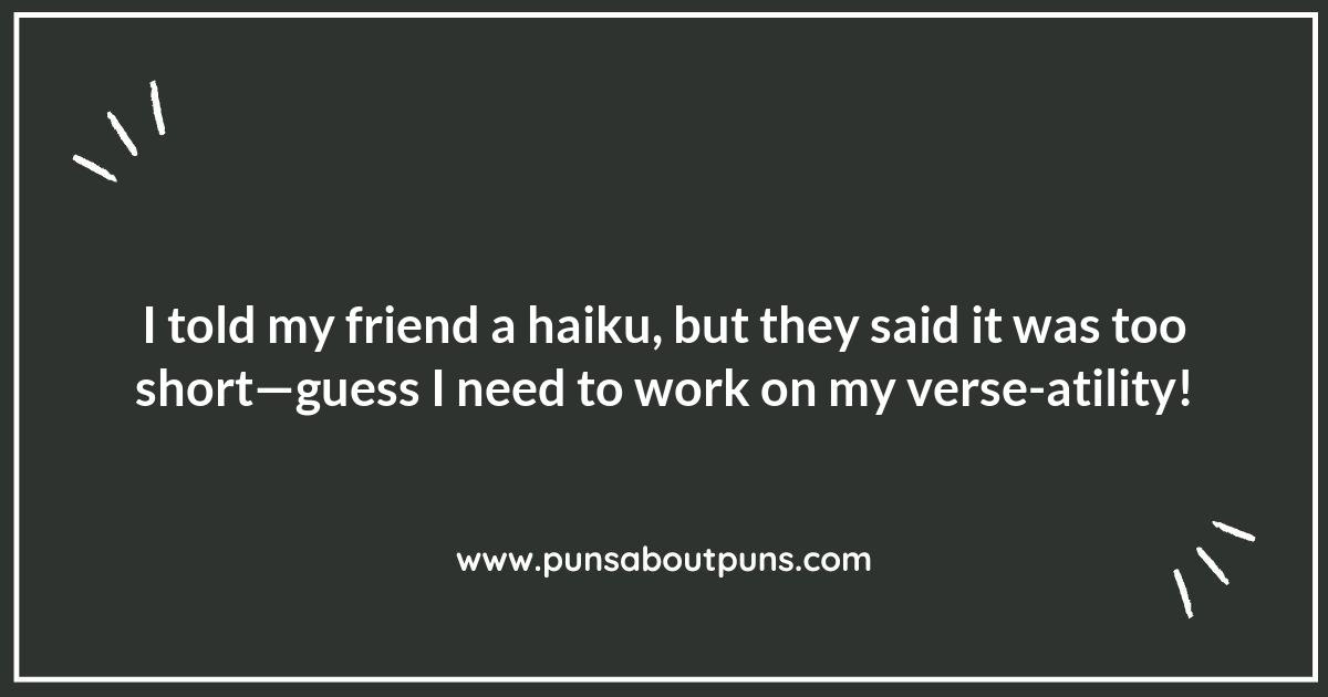 The Verse of the Pun: A Playful Look at Poetry Puns
