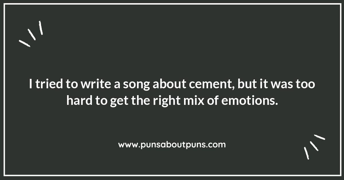 Cement-Related Wordplay: Solidifying Your Day