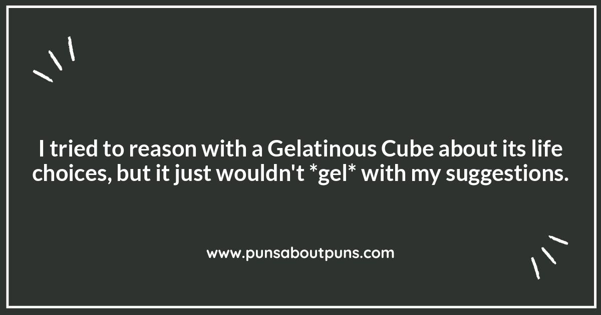Exploring the Anatomy of Gelatinous Cube Puns: Layers of Laughter