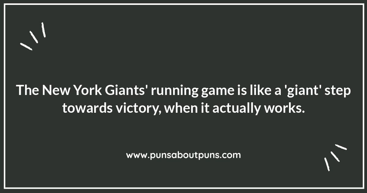 Giants-Sized Giggles: Puns About Our Favorite NFL Team