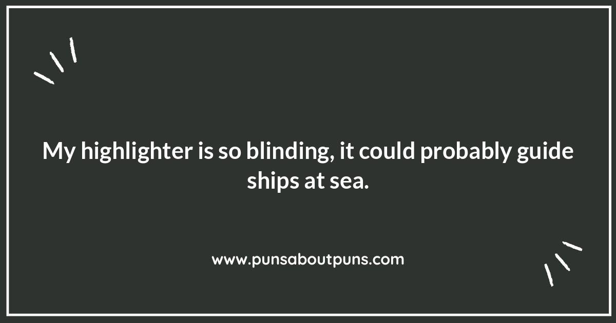 Highlighter Puns: Shining a Light on Wordplay