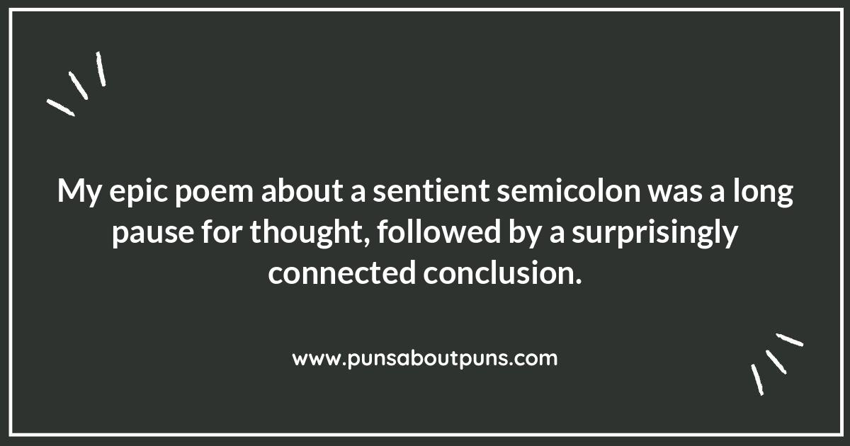 Iambic pentameter punchlines: Rhythm in poetry puns