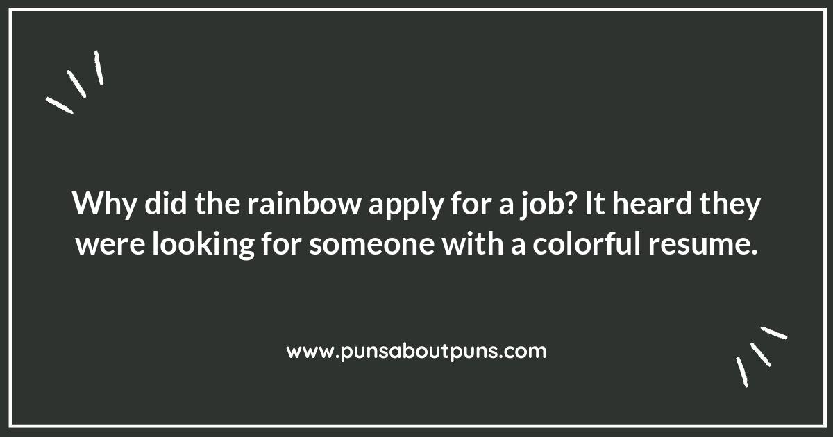 Rainbow-Themed Puns: From Colors to Weather Wonders