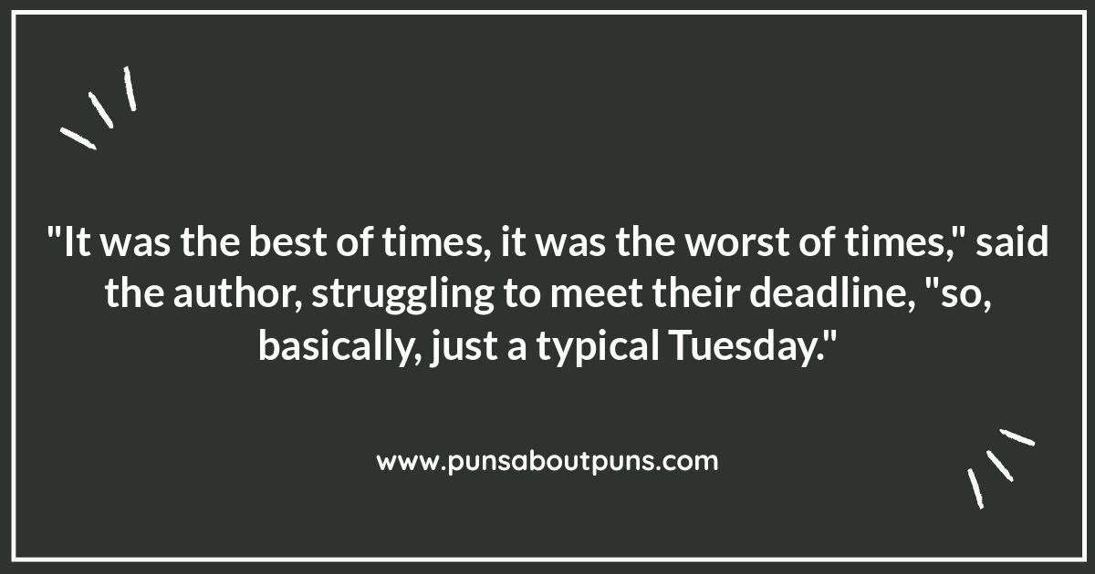 Turning the Page on Humor: Puns and Jokes Based on Book Quotes