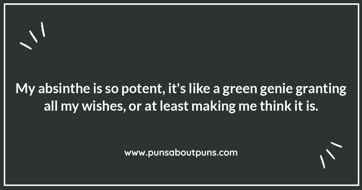 Absinthe Puns: A Toast to Clever Comedy