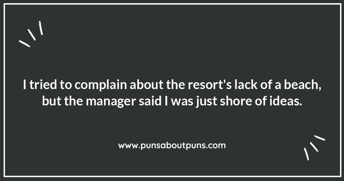 Beach Resort Puns: Sun, Sand, and Side-Splitting Humor