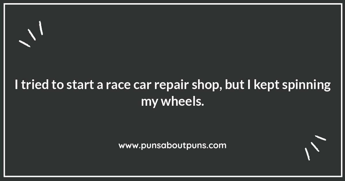 Checkered Flag Chuckles: Clever Race Car Driver Puns