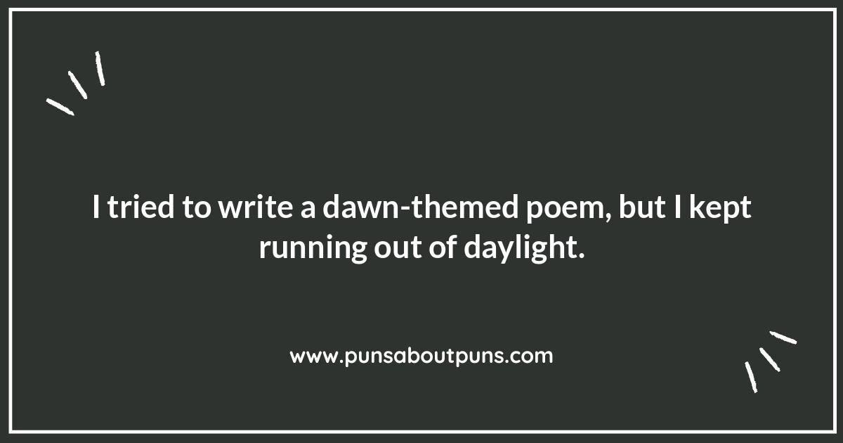 Dawn of Comedy: Jokes for Early Risers