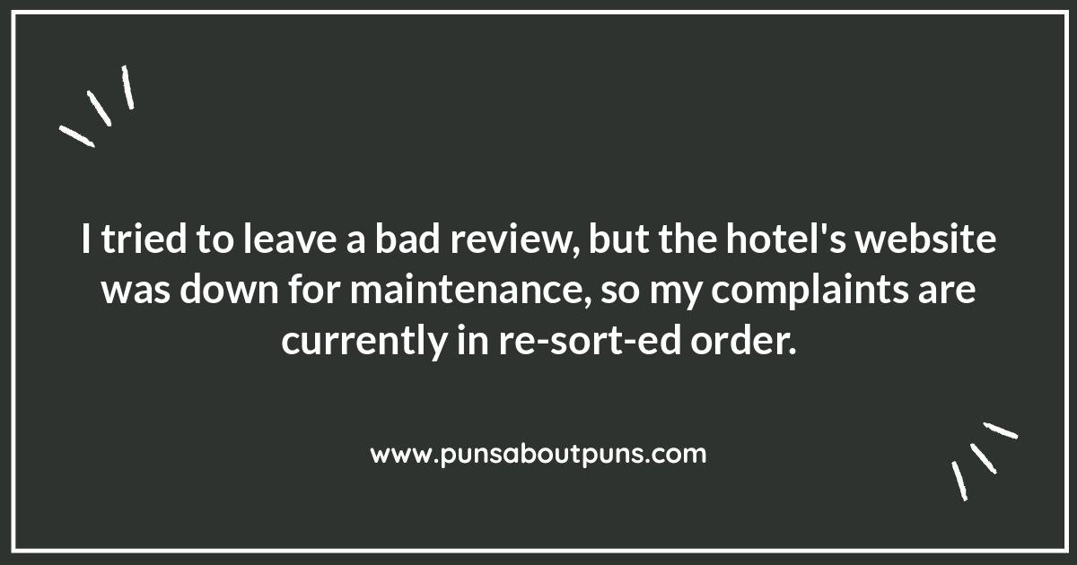 Resort-Related Jokes: A Vacation from Boredom