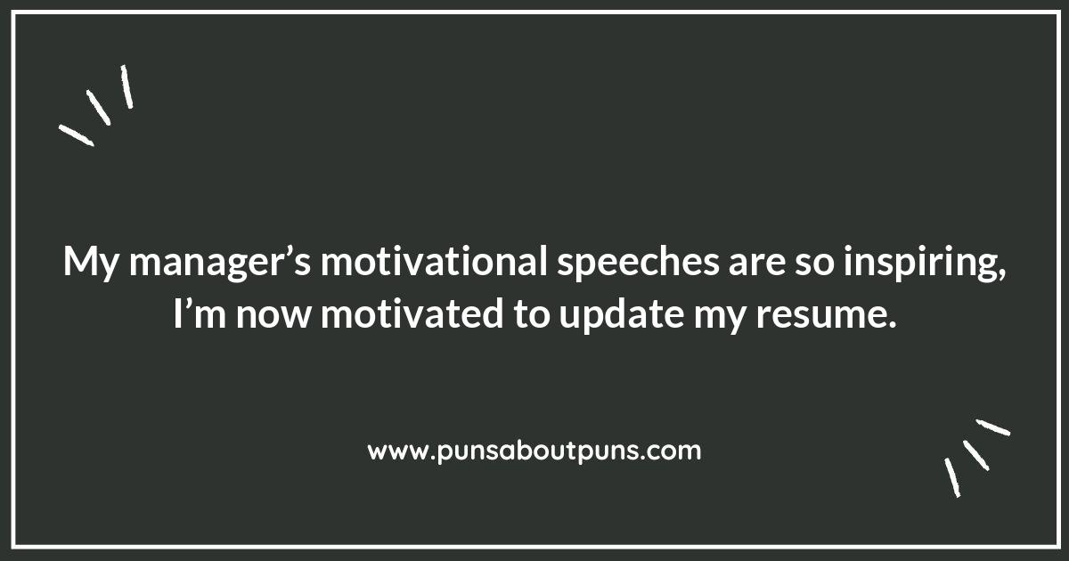 Management Work Stress Puns: When the Boss is a Joke