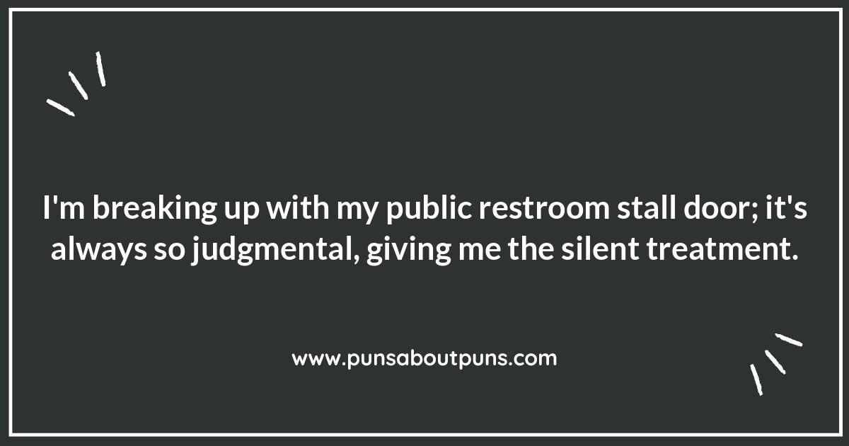 Relieving the Tension: Clever Public Restroom Puns