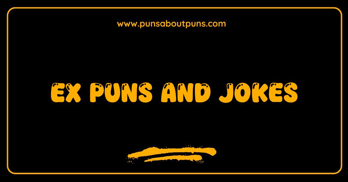 Best Ex Puns and Jokes That Will Make You Laugh Cry or Both