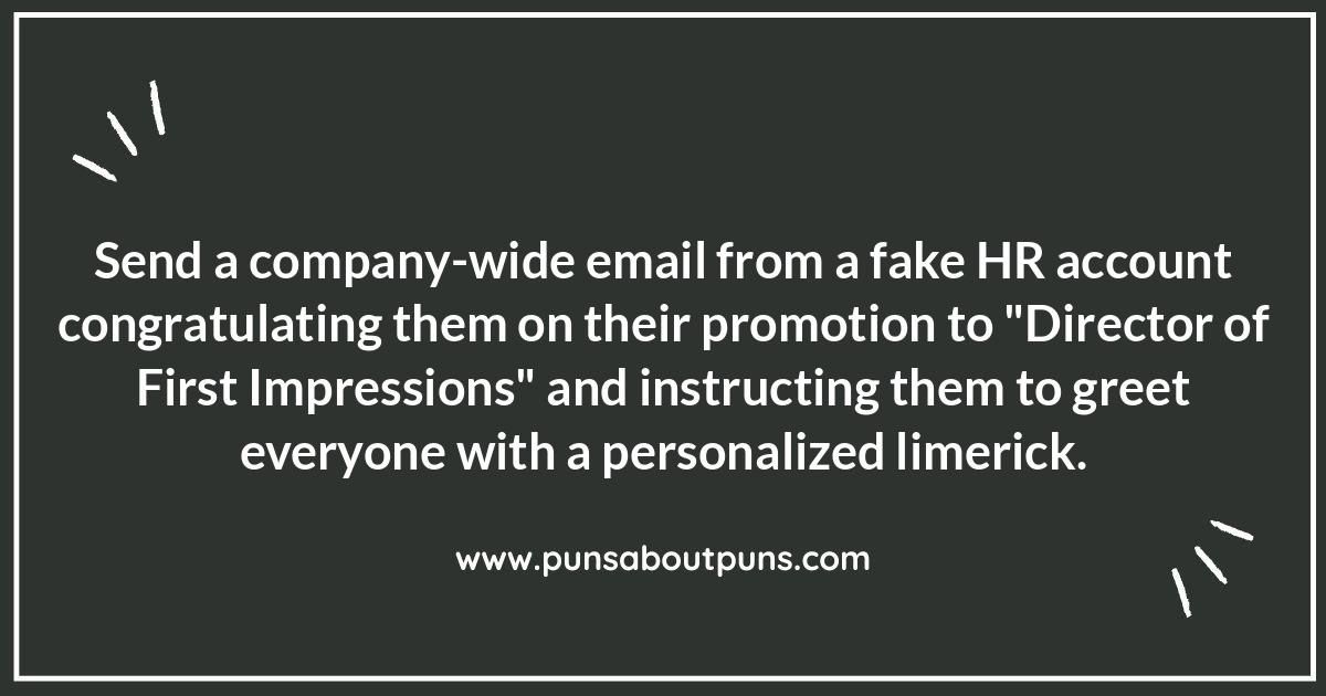Fake Promotion Prank Ideas: Avoiding HR Nightmares