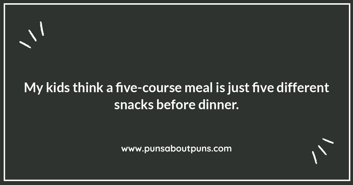 Family Dinner Funny Childhood Quotes: Kitchen Chaos