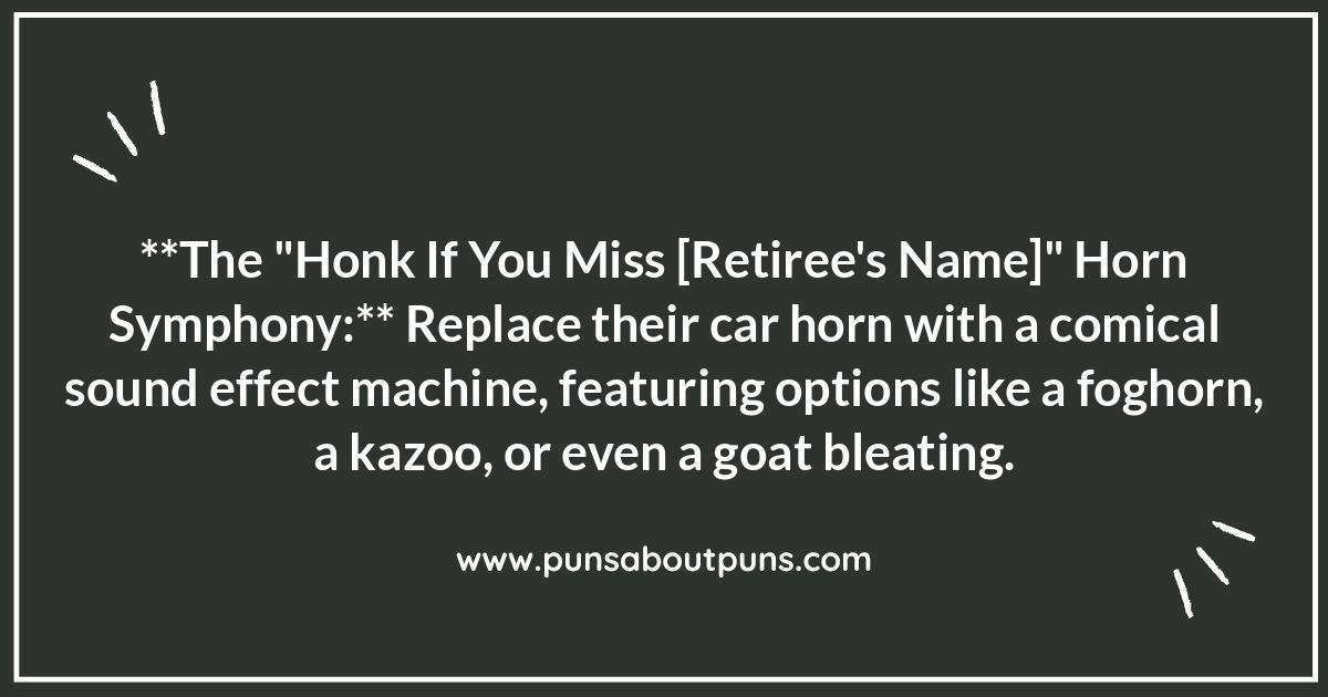 Harmless Retirement Party Pranks: Decorating the Getaway Car