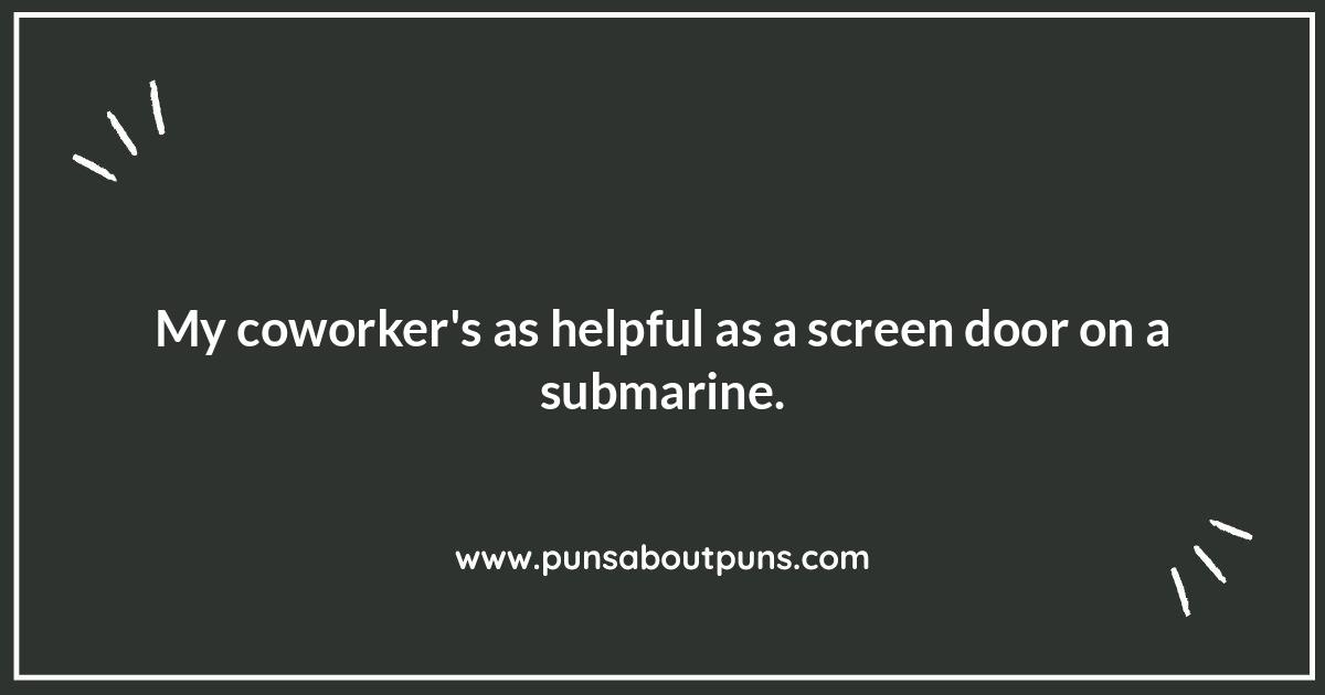 Short Funny Office Sayings One-Liners: Dealing with Difficult Coworkers